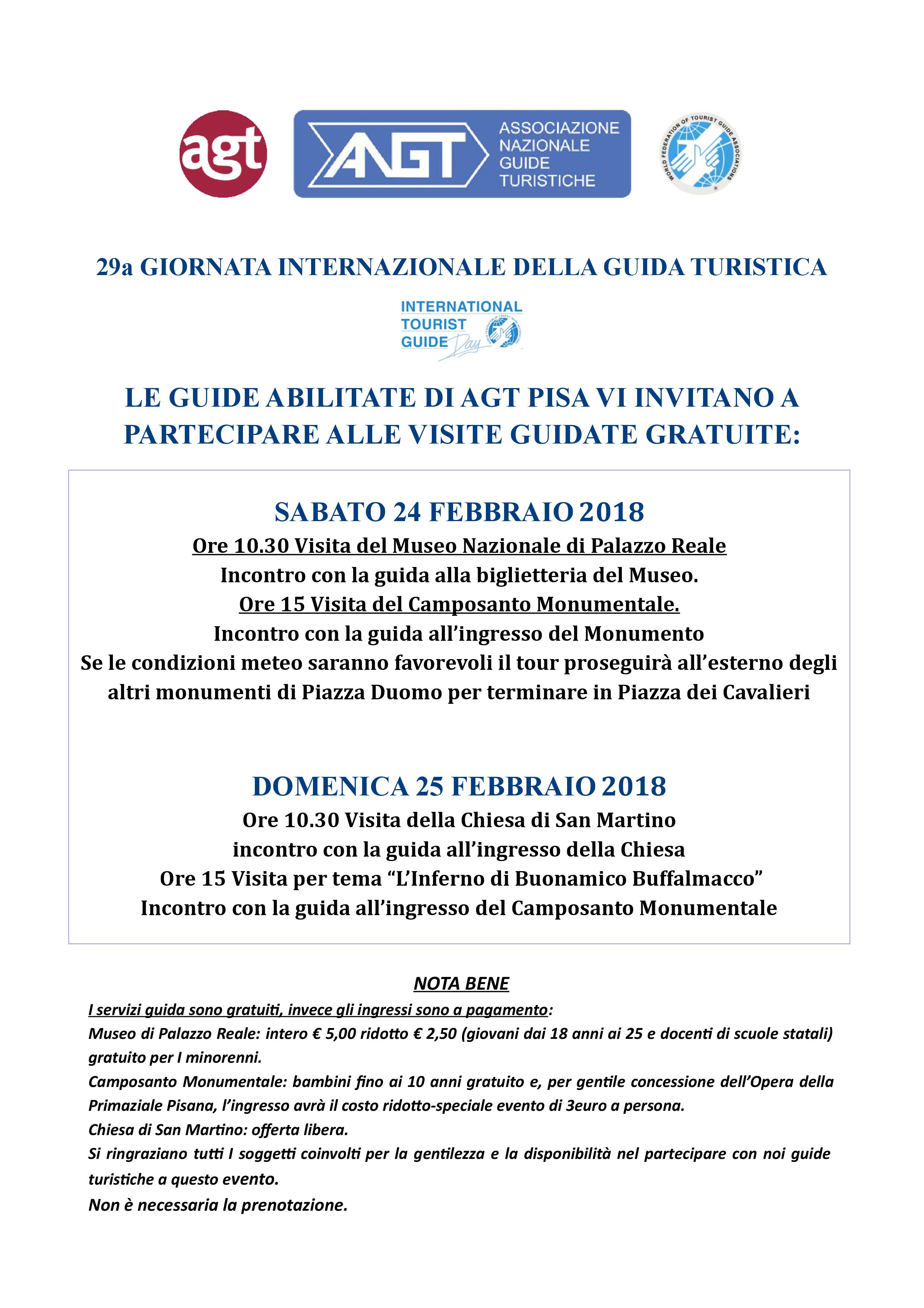 GIORNATA INTERNAZIONALE DELLA GUIDA TURISTICA